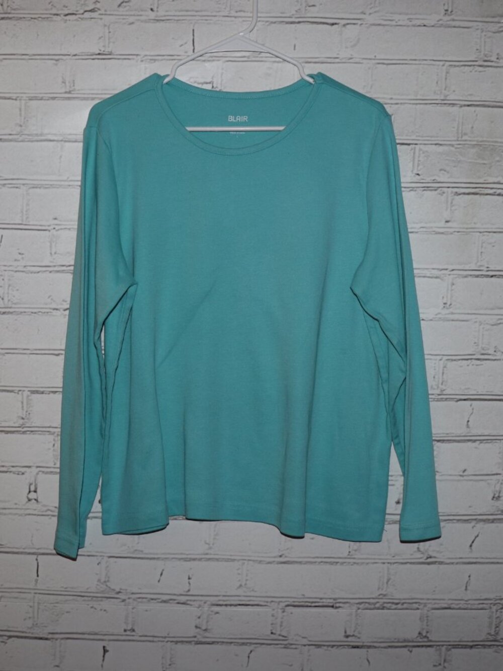 💎 Blair Turquoise Long‑Sleeve Top · Size L ·
